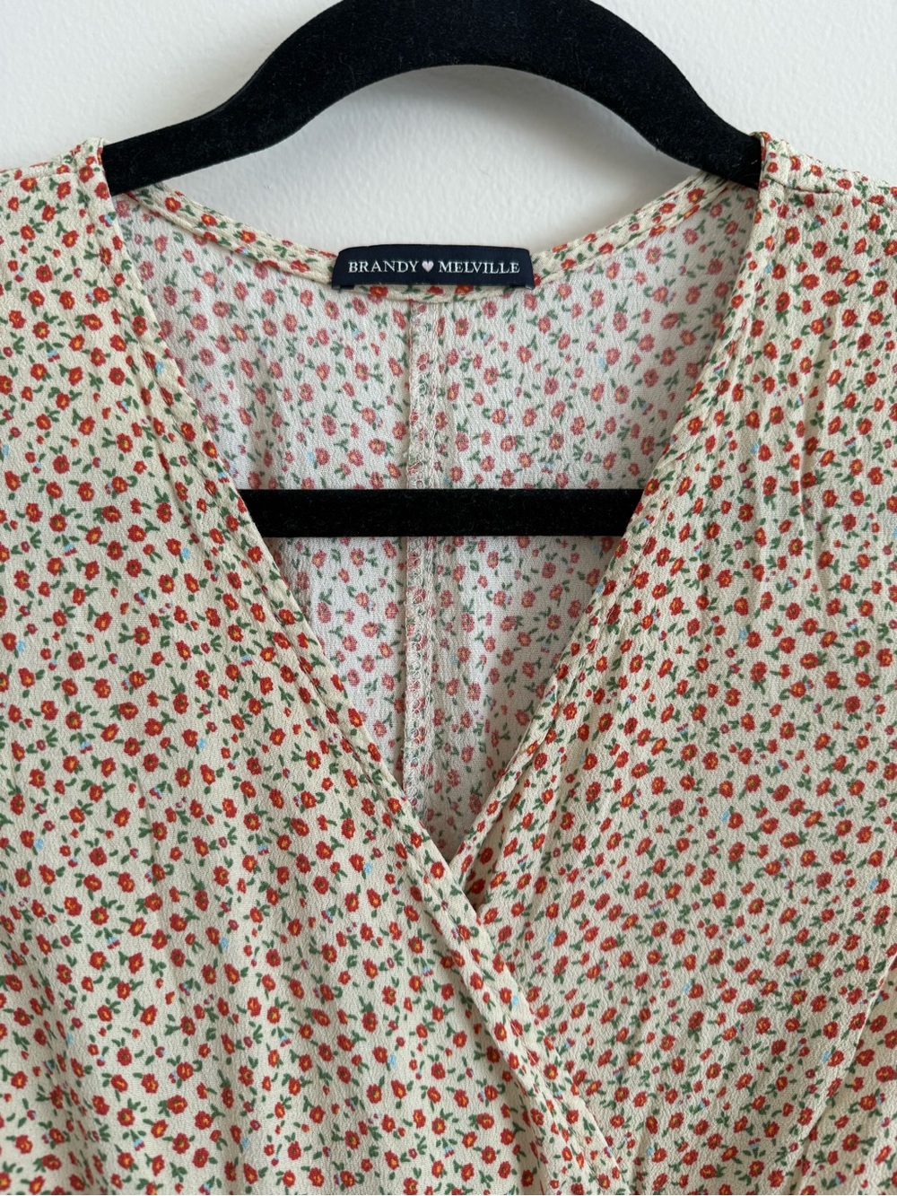 Brandy Melville Mini Wrap Dress // One Size fits Xsmall Small Medium - Picture 4 of 10